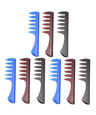 FRCOLOR 9 Pcs Massage Comb Hair Comb Hairdressing Accessories Hair Spary Comb Fork Comb Man Big Back Plane Mx3pcs As Shownx3pcs