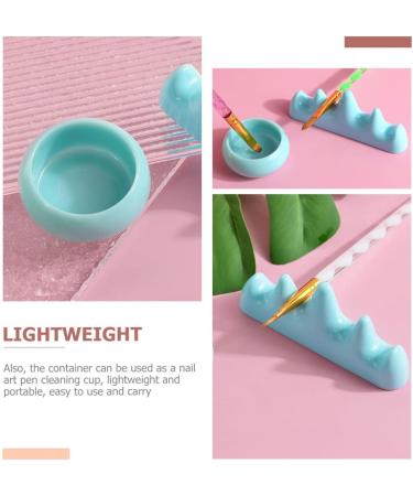 FOMIYES 5 Sets Nail Art Brush Cup Nail Art Supplies Nail Pens Makeup Brush Organizer Sponge Holder Soak Off Bowl Nail Art Cups Makeup Brush Holders for Vanity Manicure Accessories Plastic - Buy Online on SooperMarket.com