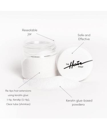 28g Hair Extension Keratin Glue Powder for Hot Fusion - U-Tip, I-Tip, Keratip, Shrinkies Extensions Tool - Buy Online on SooperMarket.com