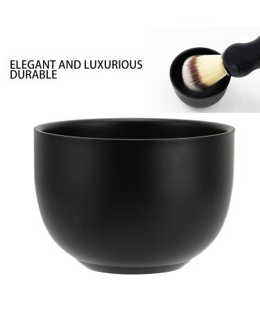 Stainless Steel Shaving Soap Bowl - Unbreakable Black Mug for Standard Size Pucks & Soaps | International Shipping - Buy Online on SooperMarket.com