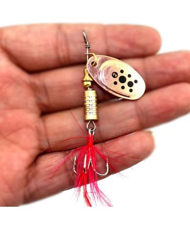10PCS Spinner Lures Metal Bait Sequins Spinner Fishing Lures Fishing Lures Fishing Accessories Fishing Spinners Lifelike Fishing Bait Crankbaits Set for Outdoor Fishing Red - Buy Online on SooperMarket.com