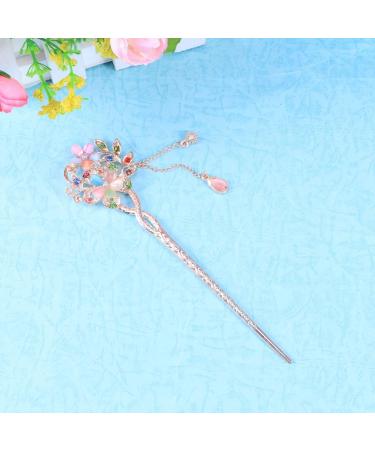 Chinese Hair Chopsticks Vintage Retro Hair Stick Flower Hair Decoration Ancient Hair Clip Birthday Valentines Day for Woman - Buy Online on SooperMarket.com