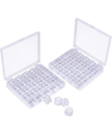 50 Pcs Bobbins, Plastic Bobbins for Brother Sewing Machine, Sewing Bobbins with Bobbin Case, Bobbin for Sin-ger/Bro-Ther, Bobbins for Singer Sewing Machine