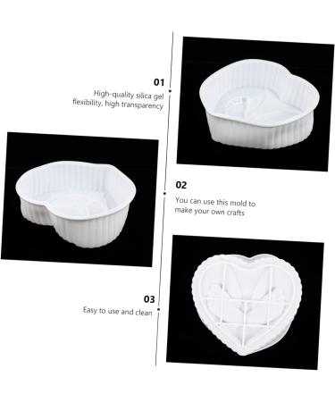 IMIKEYA 2 Pcs Baby Foot Mold Tuile Molds Silicone Baking Mold Silicone Fondant Heart Candy Silicone Chocolate Molds DIY Baking Tools Soap Loaf Mold Mini Chocolate Fudge 3D Silica Gel Cake 18X16.5X6CMx2pcs - Buy Online on SooperMarket.com