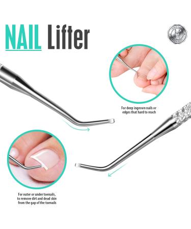 FANDAMEI 4 PCS Nail Care Kit - Stainless Steel Cuticle Nippers and Toenail Tools Set for Professional Manicure and Pedicure - Buy Online on SooperMarket.com