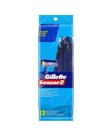 Gillette Sensor2 Men's Disposable Razor 12 Count (Pack of 3) - Blue | Buy Online Now - Buy Online on SooperMarket.com