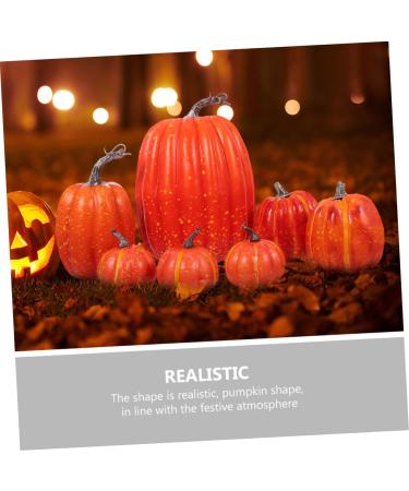 Warmhm 8pcs Halloween Decor Home Decor Autumn Decor Artificial Pumpkins Decor Photo Props Fall Photo Shoot Props Simulation Pumpkin Decor Scene Layout Adorn Ornaments Foam Cupboard - Buy Online on SooperMarket.com
