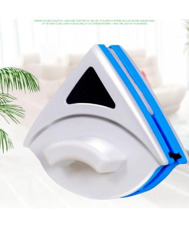 Septpenta Magnetic Glass Cleaner Triangular Design Powerful Magnet Blue Double Sided Glass Scraper Energy Saving Won'T Scratch Glass Suitable for Single Glazed Windows - Buy Online on SooperMarket.com