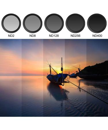 58mm Slim Variable ND Filter | ND2-ND400 Adjustable Neutral Density Lens Filter for Canon Nikon Sony DSLR Camera - Buy Online on SooperMarket.com