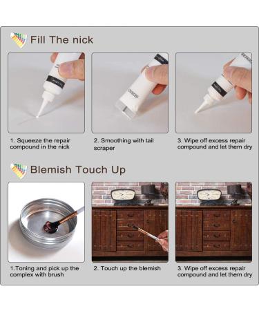 SEISSO Wood Repair Kit - 12 Colors for Furniture, Floors, Cabinets & More - Buy Online on SooperMarket.com