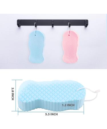 Soft Exfoliating Bath Sponge Dead Skin Remover (3 Pack) - Buy Online on SooperMarket.com