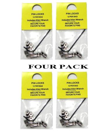 48 Locking Pin Keepers For Hat Lapel Vest