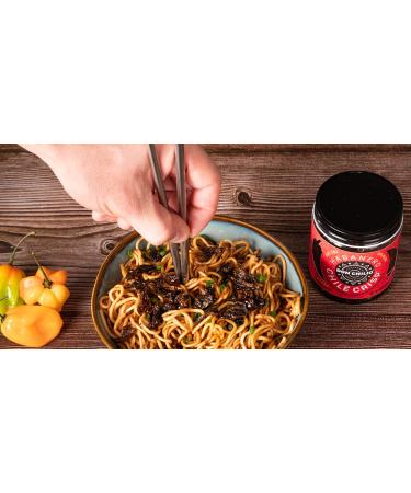 Don Chilio Chile Crisp: Crunchy Sliced Habanero Peppers in Hot Seasoned Oil (5oz Jar) - Buy Online on SooperMarket.com