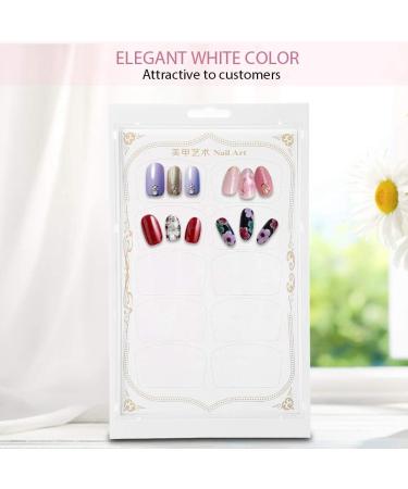 Nail Polish Color Card Dekaim Nail Art Display Stand Nail Polish Gel Color Display Card Nail Practice Manicure Tool(White) - Buy Online on SooperMarket.com