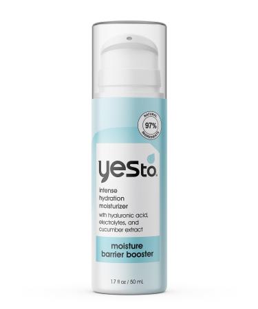 Yes To Intense Hydration Moisturizer Boosts Hydration Helping Promote A Healthier Skin Barrier With Hyaluronic Acid Electrolytes and Cucumber Extract Natural Vegan & Cruelty Free 1.7 Fl Oz 1.7 Fl Oz (Pack of 1)