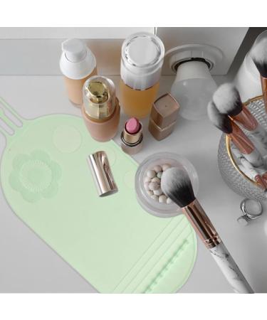 Bexdug Make up Brush Cleaner Pad Silicone Cleanser for Cosmetic Brushes Portable Cosmetic Cleaning Pads Scrubber Mat Pad for Foundation & Lip Brush green - Buy Online on SooperMarket.com