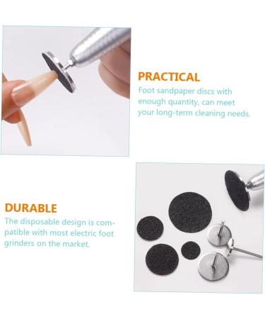 minkissy 5 Sets Nail Polishing Sheets Sandpaper Pad Foot File Pads Fine Grit Remover Pedicure Tools for Feet Electric Grind Electric Sand Pad Sand Sheet Frosted Sheet Replaceable - Buy Online on SooperMarket.com