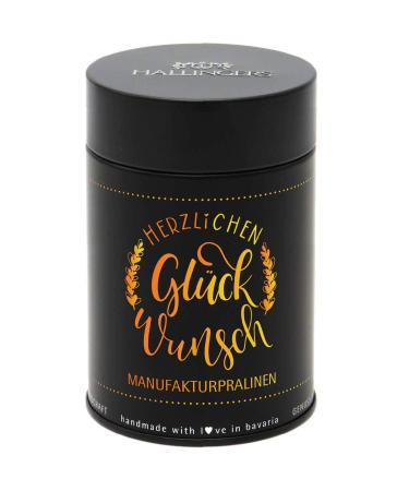 Hallinger's Handmade Pralines - Alcohol-Free Cocoa Chocolate Gift Can | Perfect Mother's Day & Father's Day Ideas | 150g Gourmet Chocolates - Buy Online on SooperMarket.com