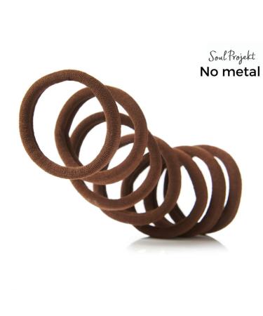 Soul Project Hair Tie Scrunchies - Colorful Rubber Bands for Girls & Women | Universal Elastic Hair Accessories - Buy Online on SooperMarket.com