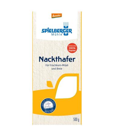 Spielberger organic naked oats demeter (1 x 500 gr) 500 g (1 pack)