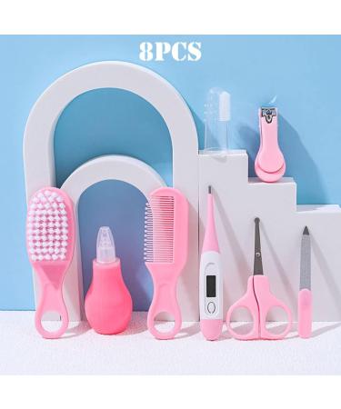 Nirelief Baby Grooming Kit - Newborn Care Set with Thermometer & Storage Case - Pink 8pcs - Buy Online on SooperMarket.com