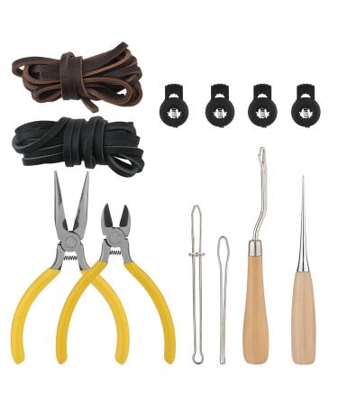 Luter 12 Partial glove repair set baseball glove repair set contains stripes baseball glove-tip-in -irker Lace tools with box baseball and softball glove accessories