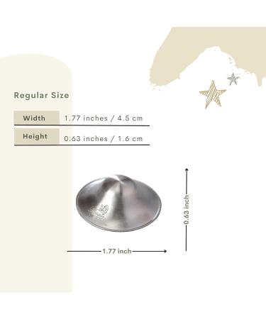 Silver Nursing Cups - Nipple Shields for Newborn Nursing - Soothe and Protect Nipples - 999k Regular Size - Buy Online on SooperMarket.com