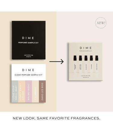 DIME Beauty Perfume Sampler Hypoallergenic Clean Perfumes Eau de Toilette For Women (Set of 5 2 ml) - Buy Online on SooperMarket.com