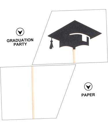 Cabilock 72 Pcs Graduation Hat Picks Kindergarten Graduation Cake Decors Grad Cap Cupcake Toppers Grad Cupcake Picks Congrats Grad Cupcake Topper Insert Card Bamboo Dessert Table - Buy Online on SooperMarket.com