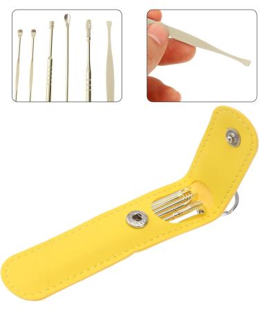 Ear Wax Removal Tool Set with Silicone Ear Plugs - Golden 11.5X2.7X1cm - Buy Online on SooperMarket.com