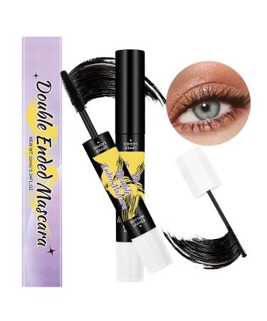 Wendy Lashes Mascara Set - Volumizing and Lengthening with Precision Brush for Ultimate Definition Double-Ended Design Lower Lash Mascara Included - Black 6 mL & 4 mL