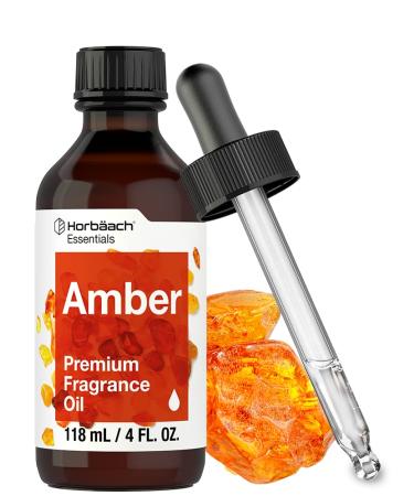 Premium Grade Amber Fragrance Oil | 4 Fl Oz (118ml) | for Diffusers  Candle and Soap Making  DIY Projects & More | by Horbaach