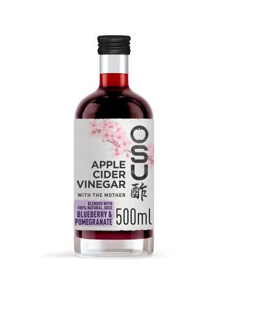 Osu Apple Cider Vinegar A Blend of Blueberry and Pomegranate Juice. Vegan Friendly & Gluten Free 500ml Bottle Apple Cider with Blueberry Pomegranate