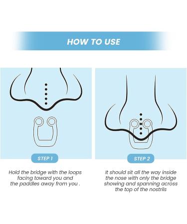 Silicone Magnetic Anti Snoring Nose Clip - Stop Snoring for Quieter, Restful Sleep - Blue - Buy Online on SooperMarket.com