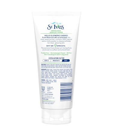 St. Ives Fresh Skin Apricot Scrub 6 Oz (Pack of 3) - Oil-Free & Invigorating - Buy Online on SooperMarket.com