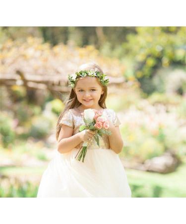 Green Leaf Crown for Bridal Hair Accessories - Bohemian Floral Headband for Wedding, Birthday, Party - Buy Online on SooperMarket.com