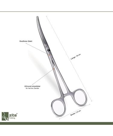 Zite Fishing Hook Remover Pliers - 18cm Curved Tool for Easy Fish Hook Removal - International Shipping Available - Buy Online on SooperMarket.com
