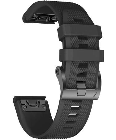 ANCOOL Silicone Watch Bands Compatible with Garmin Fenix 5/6/7 - Easy Fit Replacement for Fenix 5 Plus/6 Pro/Approach S62 Smartwatches (Black/Grey/Olive Green) - Buy Online on SooperMarket.com
