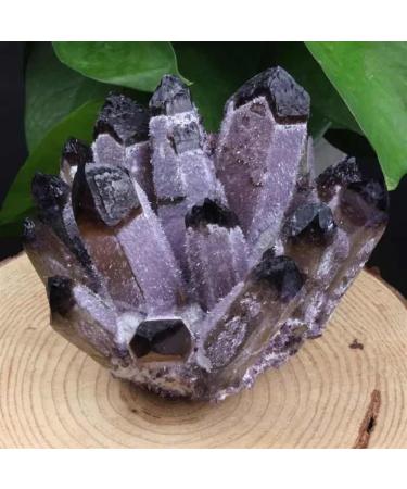 Natural Purple Phantom Quartz Stone Cluster Crystals Ornament 500g-650g 1pc HOMEZHOU 1PC 500g-650g - Buy Online on SooperMarket.com