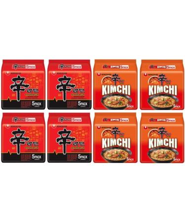 Nongshim Ramen Assorted Bundle Shin Ramyun Kimchi Ramyun Instant Noodle Soup 2 Flavours Box (Pack of 40) by CNMART - Buy Online on SooperMarket.com