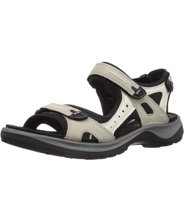 ECCO Women's Yucatan Sport Sandal 8-8.5 Atmosphere/Ice W./Black