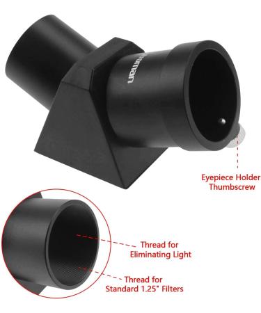 Astromania 1.25 45-Degree Diagonal Prism for Clear and Sharp Images - Buy Online on SooperMarket.com