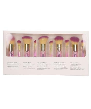Zetiling 10PCS Makeup Brush Set - Portable Eyebrow Eyeshadow Powder & Concealer Brushes for Flawless Makeup Application - Buy Online on SooperMarket.com