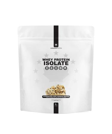 Canadian Protein 100% Whey Isolate 27g of Protein | 6 kg of Chocolate Chip Cookie Dough Flavoured Low Carb Keto Friendly Workout Recovery Drink | Protein Powder Rich in BCAA Amino Acids