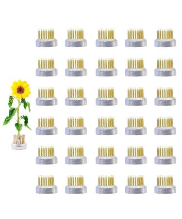 Eggone Flower Frog Mini Kenzan Japanese Ikebana Floral Frog 23mm/0.9inch Diameter Pin Frog Flower Arranger Holder for Small Vase (30Pcs)