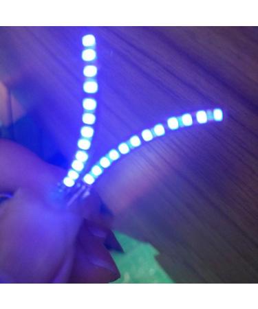 Colorfullavie LED light false eyelashes waterproof unisex shinny charming luminous false eyelashes make-up for party bar halloween