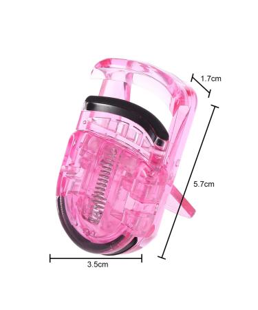 Mini Portable Pink Eyelash Curler - Rubber Clip for Perfect Curl | International Shipping - Buy Online on SooperMarket.com