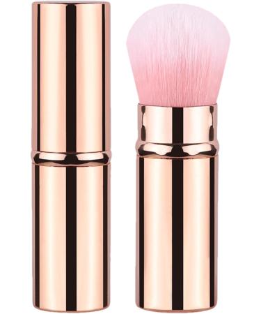 Teksome Portable Makeup Brush Travel Telescopic Cosmetics Brushes - Beginner Friendly Powder Brush for Foundation Sunscreen Bronzing Powder Gold - Buy Online on SooperMarket.com