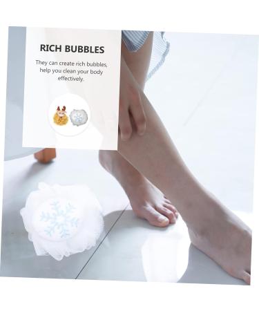 CANIGHT 2pcs Bath Ball Loofah - Exfoliating Sponge & Cute Xmas Themed Shower Puff - Ideal for Holiday Gifts - Buy Online on SooperMarket.com