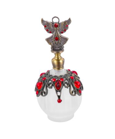 Angoily Perfume Bottle Essential Oil Bottle Glass Decorations Travel Delicate Red